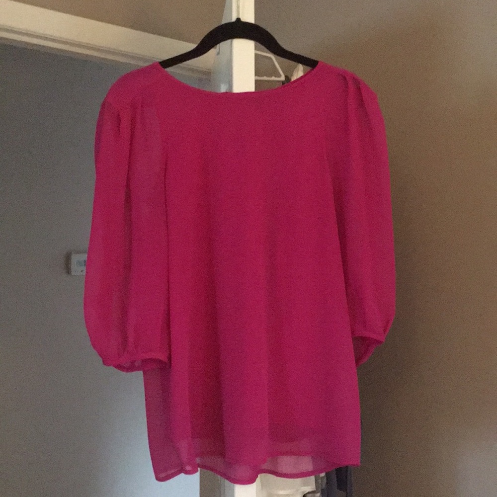 Ann Taylor puffy sleeve top